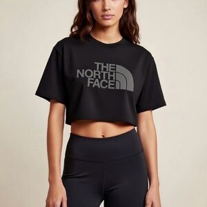 The North Face Women's Charcoal Black Crop Top